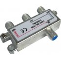 3-way splitter DELTACO F-connectors, 1 DC pass, ClassA / R00150042 3-way splitter DELTACO F-connectors, 1 DC pass, ClassA / R00150042
