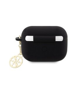 Guess PU Grained Classic Logo Case for AirPods 1|2 Black