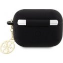Guess PU Grained Classic Logo Case for AirPods 1|2 Black