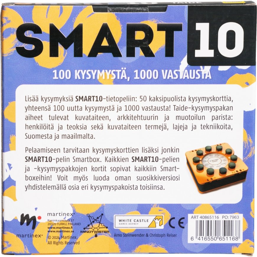 Smart10 -lisäkysymykset, taide – 3