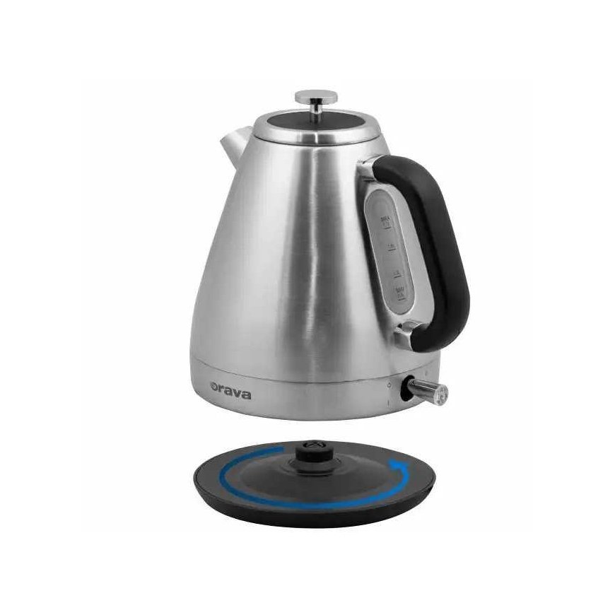Electric kettle w stylu retro Hiluxe 3, 2000W, silver, orava – 5