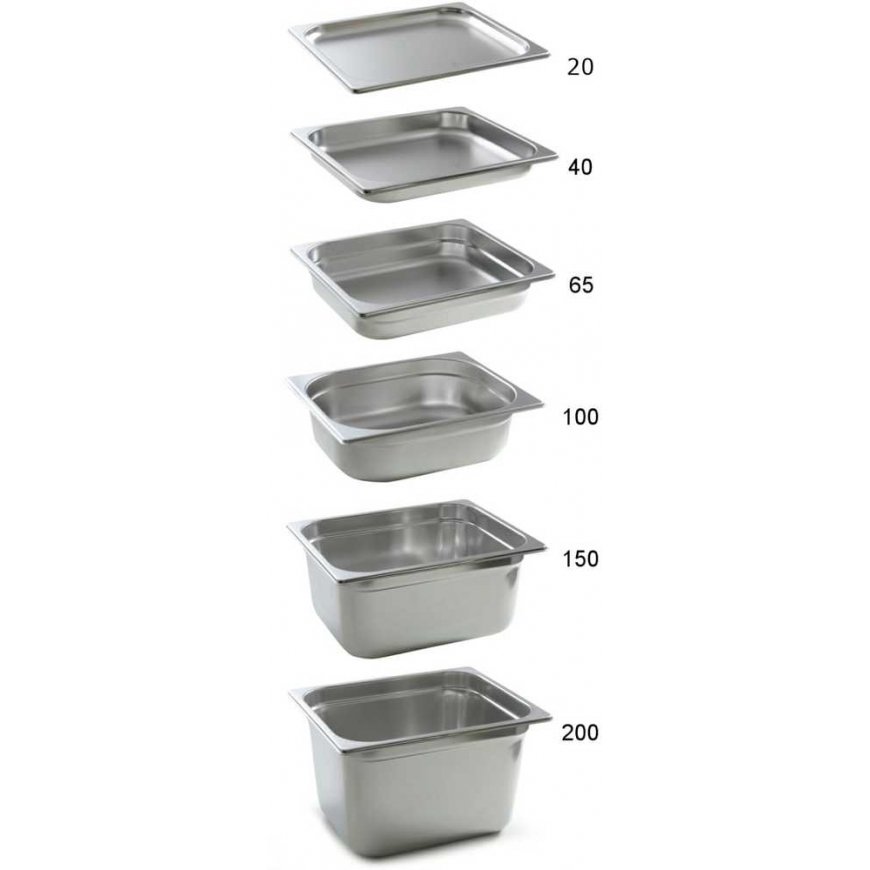Hendi Dish GN 2/1 dish Profi Line, height 20 mm, stainless steel – 3