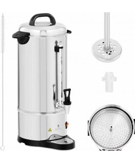 Royal Catering Electric coffee and tea maker with tap and drip tray, 1200 W, 9 L