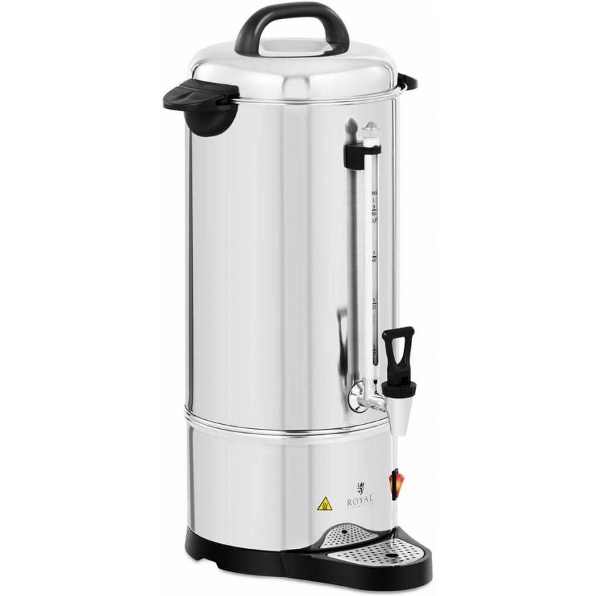 Royal Catering Electric coffee and tea maker with tap and drip tray, 1200 W, 9 L – 2