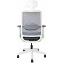 Task chair ANGGUN pilkas with baltas frame