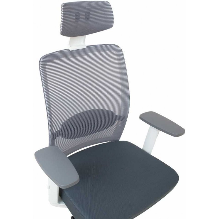 Task chair ANGGUN gray with white frame – 5