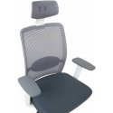 Task chair ANGGUN gray with white frame
