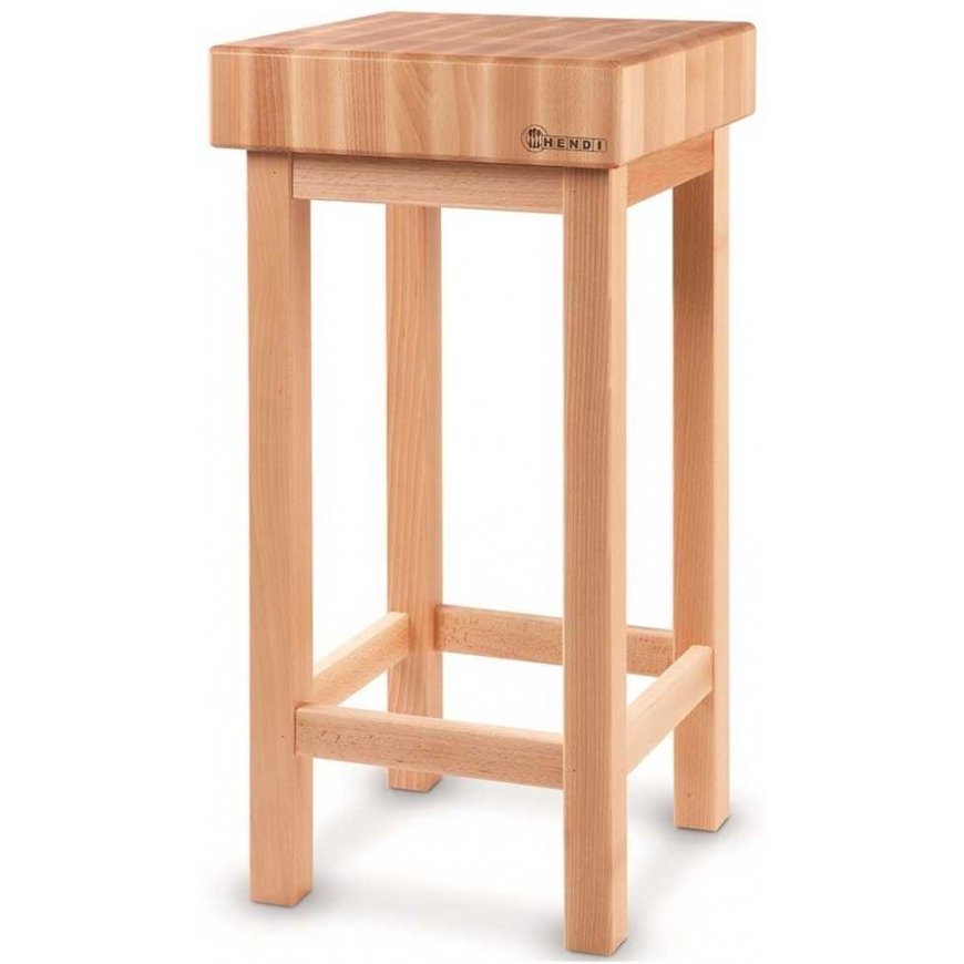 Wooden meat grinder block 400x400x150mm with base - Hendi 505625 Wooden meat grinder block 400x400x150mm with base - Hendi 50562