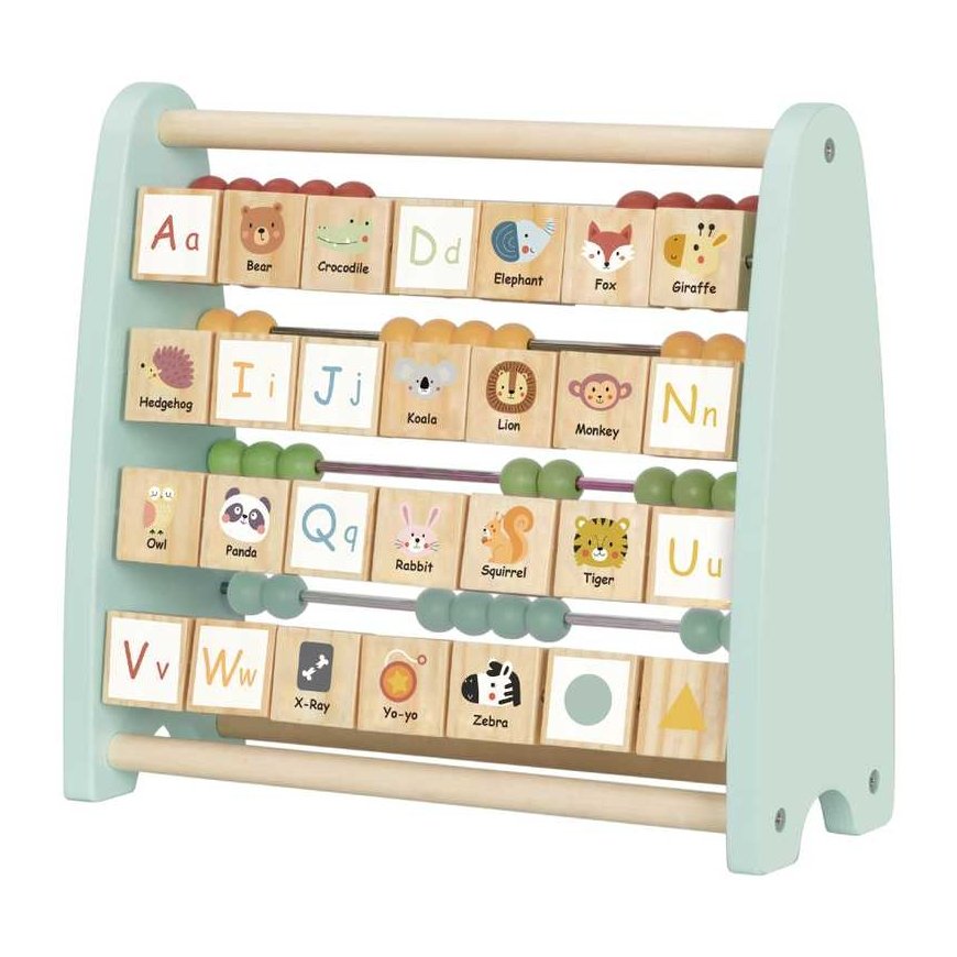 Tooky Toys TOOKY TOY Dvipusės abacus abėcėlės nuotraukos – 2