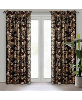 Eurofirany Euro curtains ZAS/MOROCCO/CZ+ZŁ 140X270 STRIPS