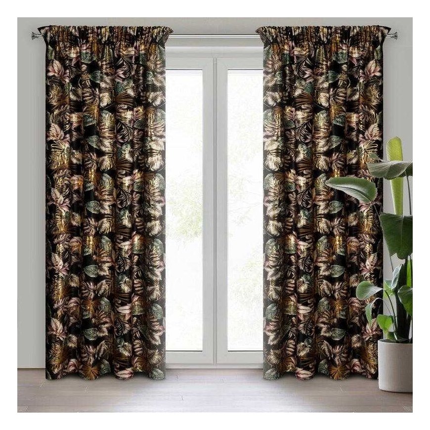 Eurofirany Euro curtains ZAS/MOROCCO/CZ+ZŁ 140X270 STRIPS