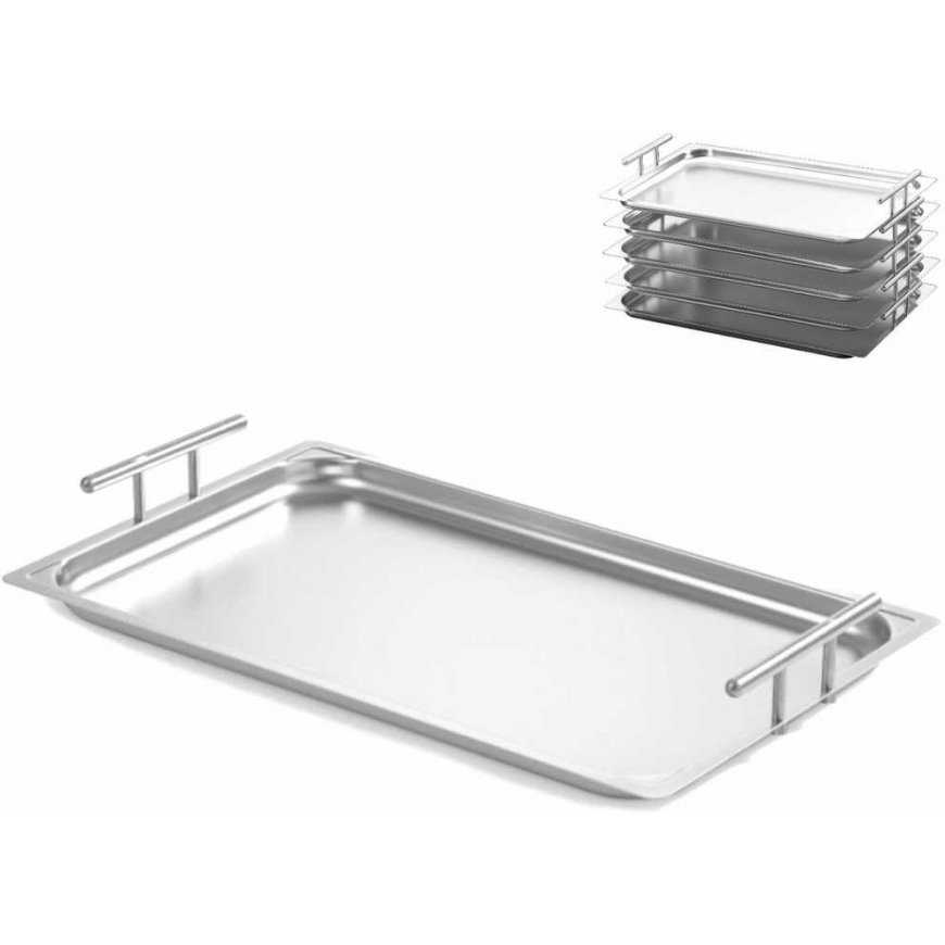 Hendi Tray with handles GN 1/1, stainless steel – 4