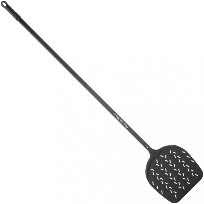 Lilly Codroipo Perforated aluminum pizza spatula Italia, 3D, 330x1700 mm, black – 3
