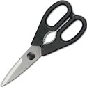 Ambrogio Sanelli Kitchen scissors with nut peeler, 200 mm, black Ambrogio Sanelli Kitchen scissors with nut peeler, 200 mm, black