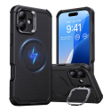 Cyber Tough (HaloLock) ESR Case with Stand for iPhone 16 Plus (Black)