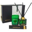 Sorvella Perfume Pavasario nakties rinkinys: aromato difuzorius 120ml + kvapioji žvakė 170g + degtukai