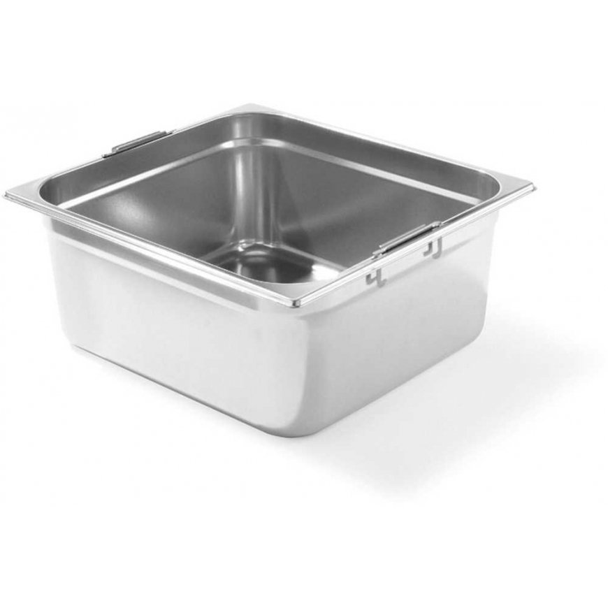 Hendi Stainless steel container with retractable handles GN2/3 354x325mm, 200mm – 2