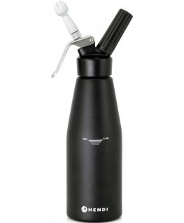 Hendi Whipping cream siphon with 3 nozzles 0.98L, black