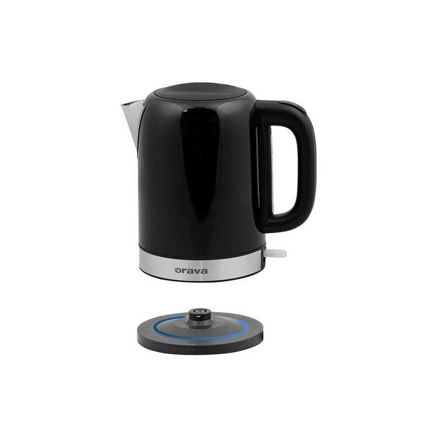 Kettle in stainless steel Hiluxe-2 B, 2000W, black, air-conditioned – 2
