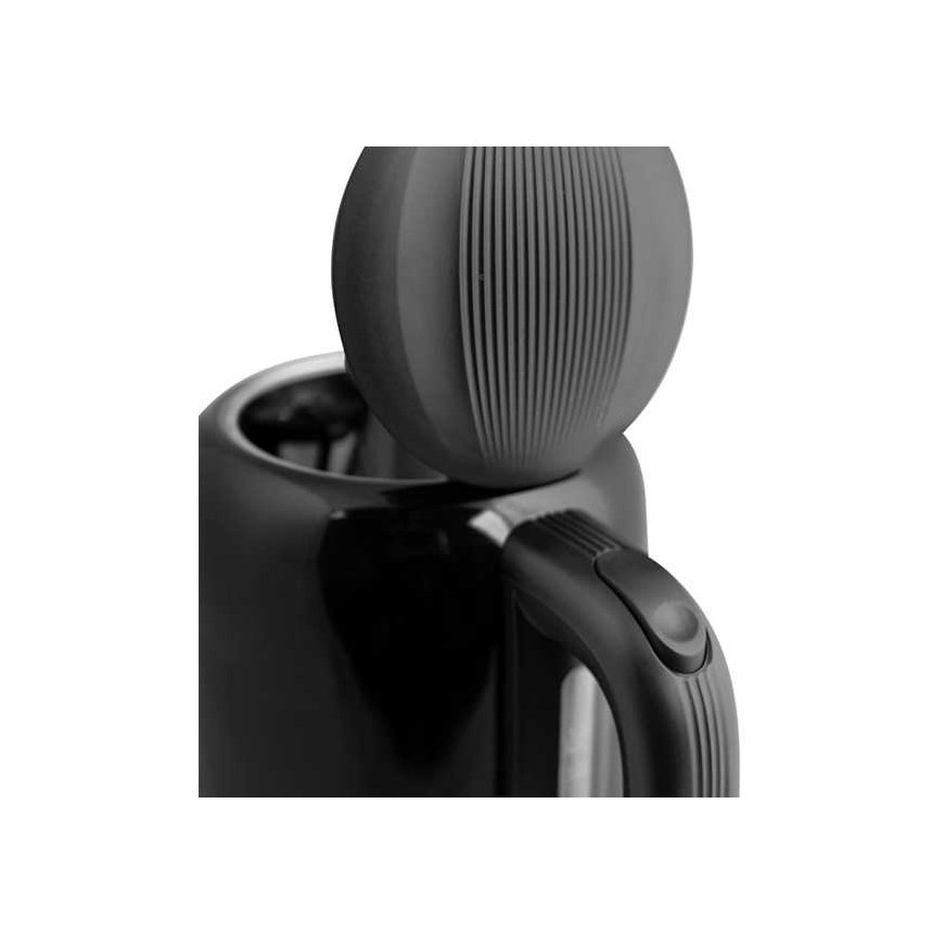 Kettle in stainless steel Hiluxe-2 B, 2000W, black, air-conditioned – 3