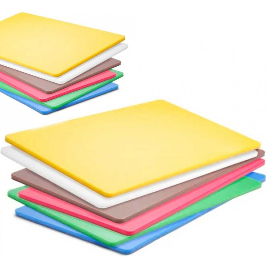 6-piece cutting board set HACCP GN 1/1 10 mm - Hendi
