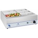 Royal Catering Vandens šildytuvas su kranu 6 x GN 1/3 2000W 230V, nerūdijantis plienas