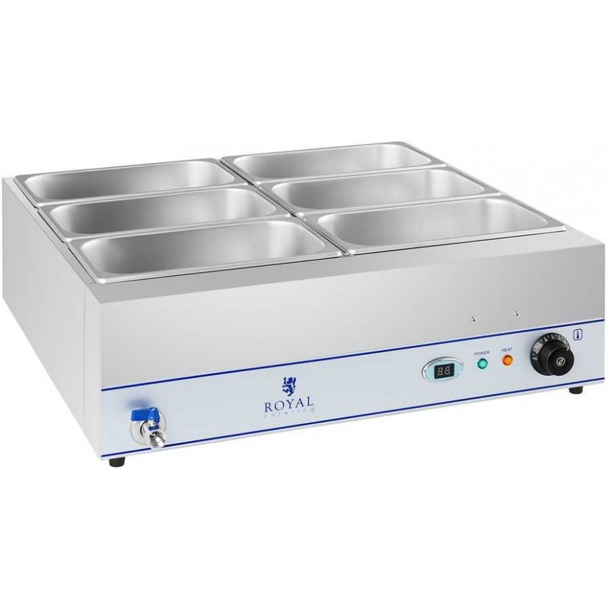 Royal Catering Water heater with tap 6 x GN 1/3 2000W 230V, stainless steel – 3