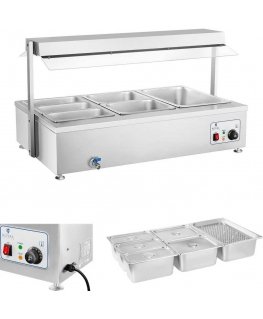 Royal Catering Water tank with tap 6 x GN 150mm 55L