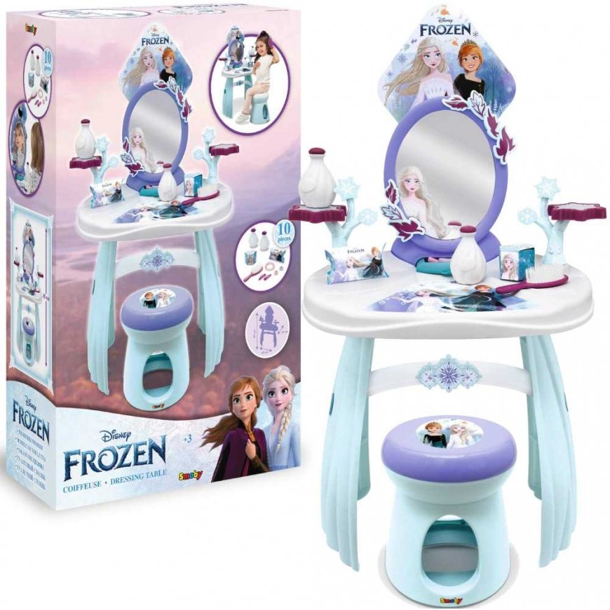 Disney Frozen Kraina Lodu Toaletka 2w1 + 10 akcesoriów