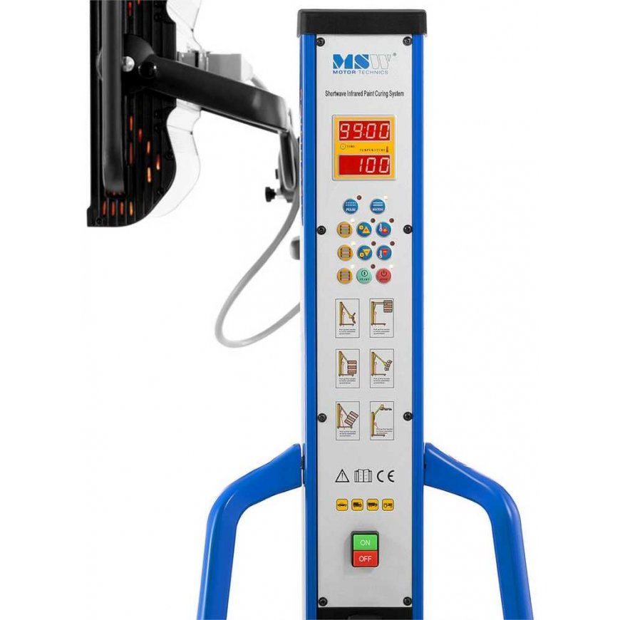 MSW Infraraudonųjų spindulių džiovintuvas automobilių kėbulams 4x1000 W – 4
