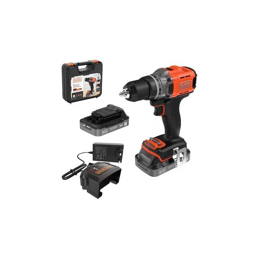 Black & Decker wiertarko-wkrętarka cordless, 45Nm