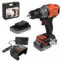 wiertarko-wkrętarka cordless, 45Nm, 18V POWERCONNECT, Black & Decker [BCD382D2XK-QW] 2x2,0Ah, case