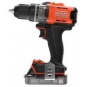 wiertarko-wkrętarka akumuliatorinė, 45Nm, 18V POWERCONNECT, Black & Decker [BCD382D2XK-QW] 2x2,0Ah, dėklas