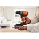 wiertarko-wkrętarka akumuliatorinė, 45Nm, 18V POWERCONNECT, Black & Decker [BCD382D2XK-QW] 2x2,0Ah, dėklas