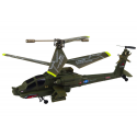 Lean Toys Apache Military Helicopter Remote Controlled RC Syma S109H Khaki