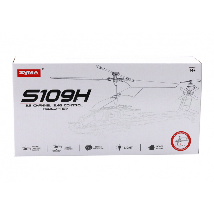 Lean Toys Apache Military Helicopter Remote Controlled RC Syma S109H Khaki – 4