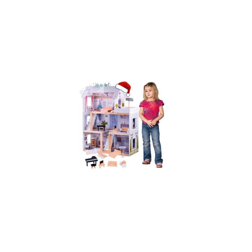 Christmas Decoration KALĖDINĖ DEKORACINĖ STOVIMO DELUXE 30CM PILKA