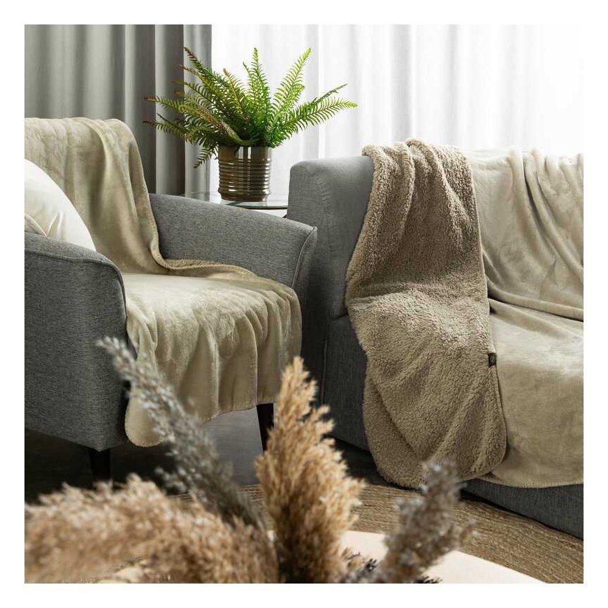Eurofirany Euro curtains BLANKET/TEDY/BEIGE 170X210 BEIGE – 3