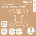 Deltaco ARM-0102 monitori kinnitus ja alus 68,6 cm (27") Sein Must