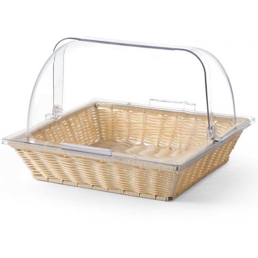 Hendi Polyurethane bread bag with lid, yellow/transparent – 2