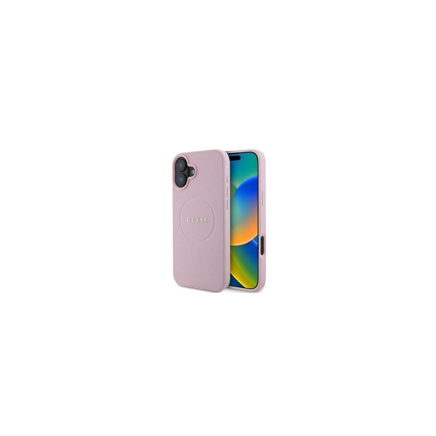 Guess Fixed Glliter Protective Lens for iPhone 16|16 Plus Pink – 2