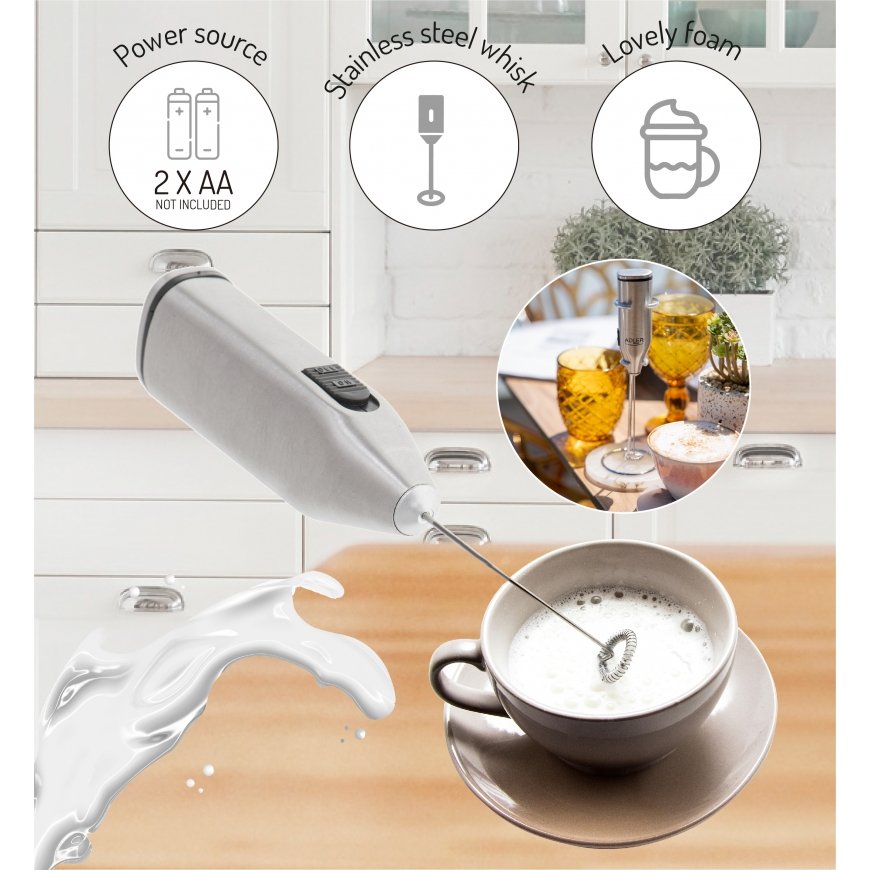 Adler AD 4500 milk frother/warmer Handheld electric Нержавеющая сталь – 5
