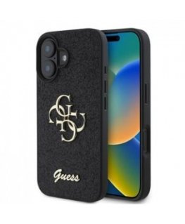 Guess Fixed Glliter Protective Lens for iPhone 16|16 Plus Gold