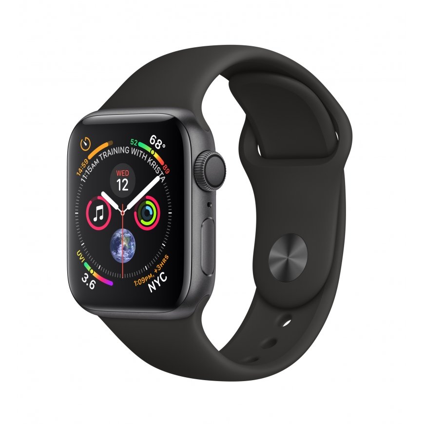 Apple Watch Series 4 OLED 40 mm Digital 324 x 394 pixels Touchscreen Grey Wi-Fi GPS (satellite)