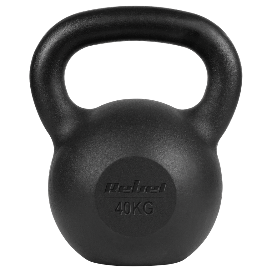Kettlebell żeliwny 40kg, REBEL ACTIVE – 2
