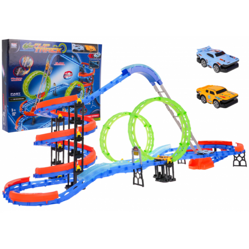 RoGer Extreme Race Track with Light and Sound Function 111pcs.