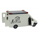 Lean Toys Horse Transporter Automobilio atidarymo durys Šviesa, garsas balta
