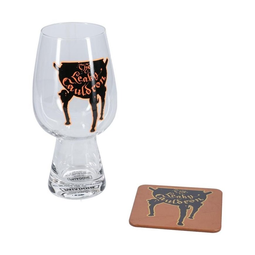 Paladone Leaky Cauldron Glass and Coaster