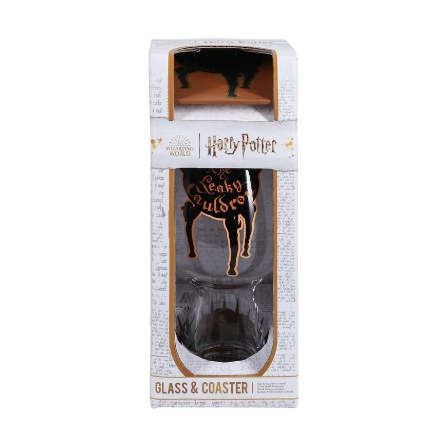 Paladone Leaky Cauldron Glass and Coaster Set Läpinäkyvä 1 kpl 550 ml – 2