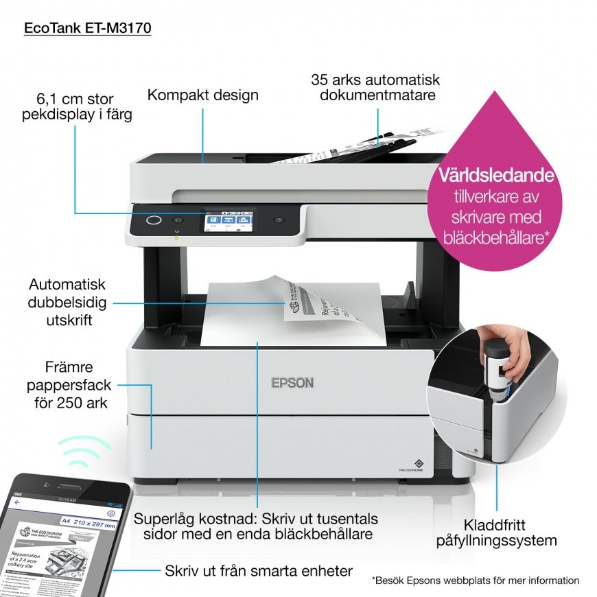 Epson EcoTank M3170 Струйная A4 1200 x 2400 DPI 39 ppm Wi-Fi – 3